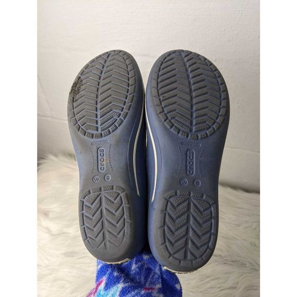 CrocsMary Jane Flats Women’s 11092 Slip On Comfort Round Toe Blue - Picture 4 of 4